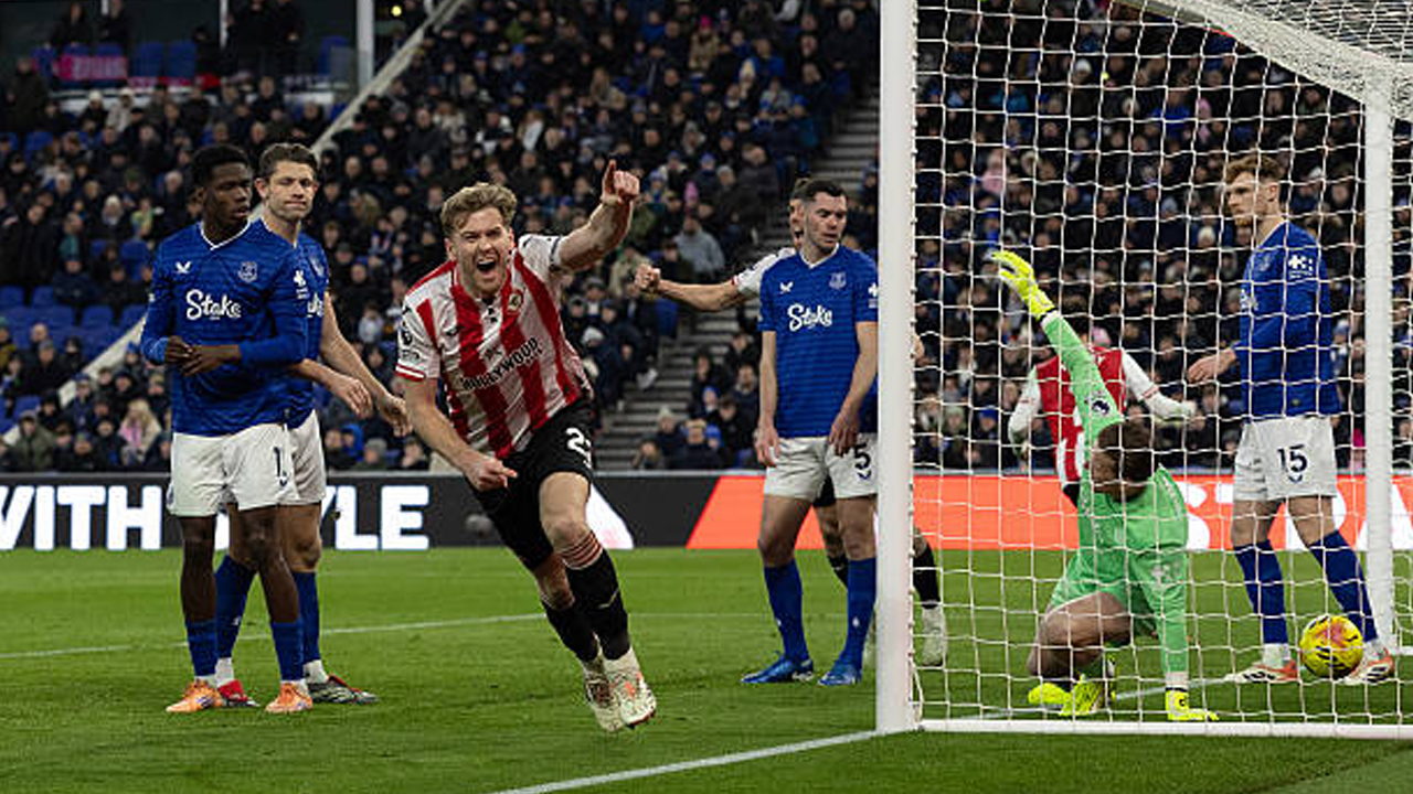 Hasil Pertandingan Premier League: Everton 2-4 Brentford