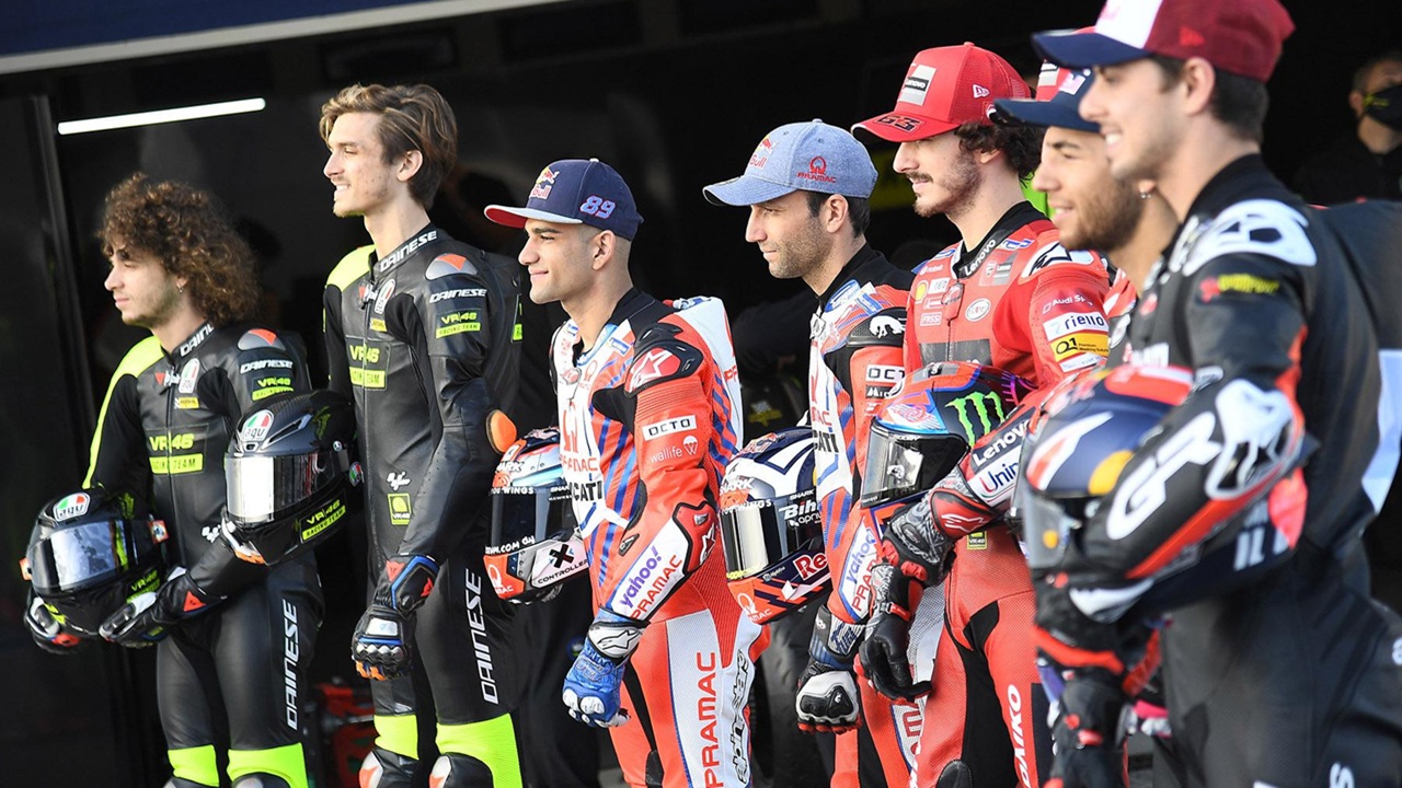 Luca Marini menjadi rider tertinggi di MotoGP (184 cm)