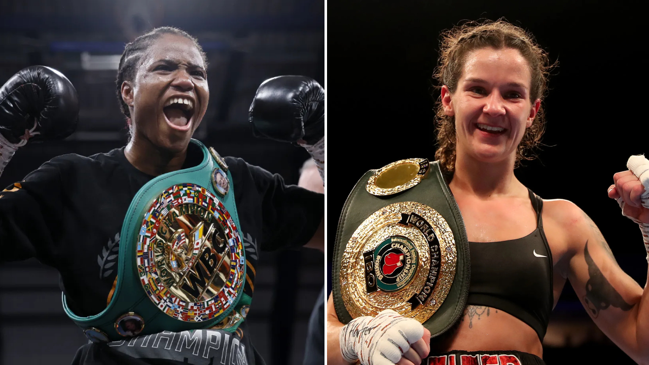 Caroline Dubois (kiri) dan Terri Harper. (Foto: Fight TV)