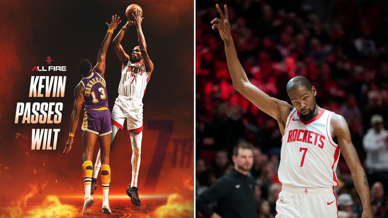 Kevin Durant Lampaui Wilt Chamberlain, Naik ke Peringkat ke-7 Topskor NBA