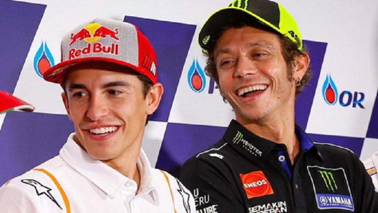 Marc Marquez dan Valentino Rossi