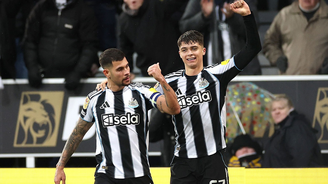 Bruno Guimaraes dan Lewis Miley