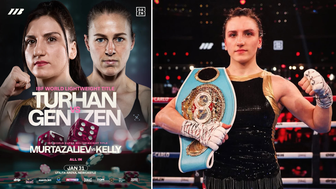 Elif Nur Turhan (kiri) dan Taylah Gentzen. (Foto: Fight TV)