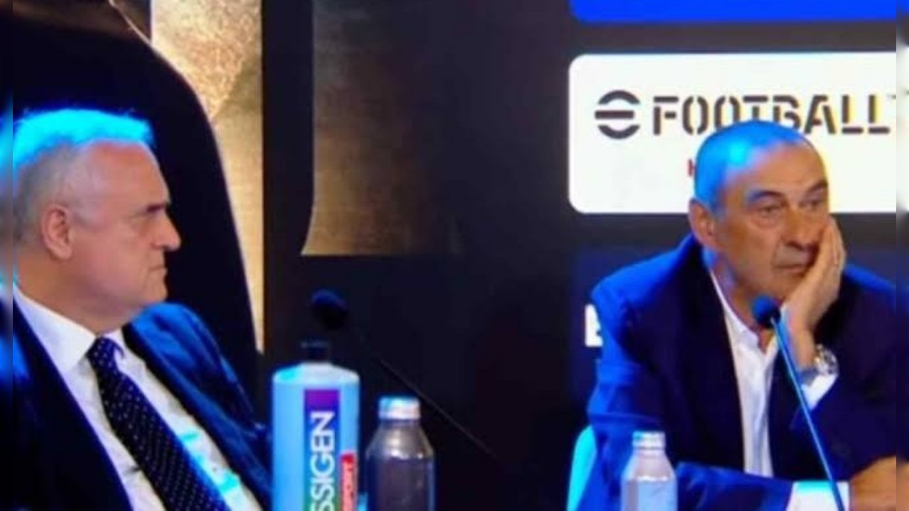 Presiden dan pelatih Lazio