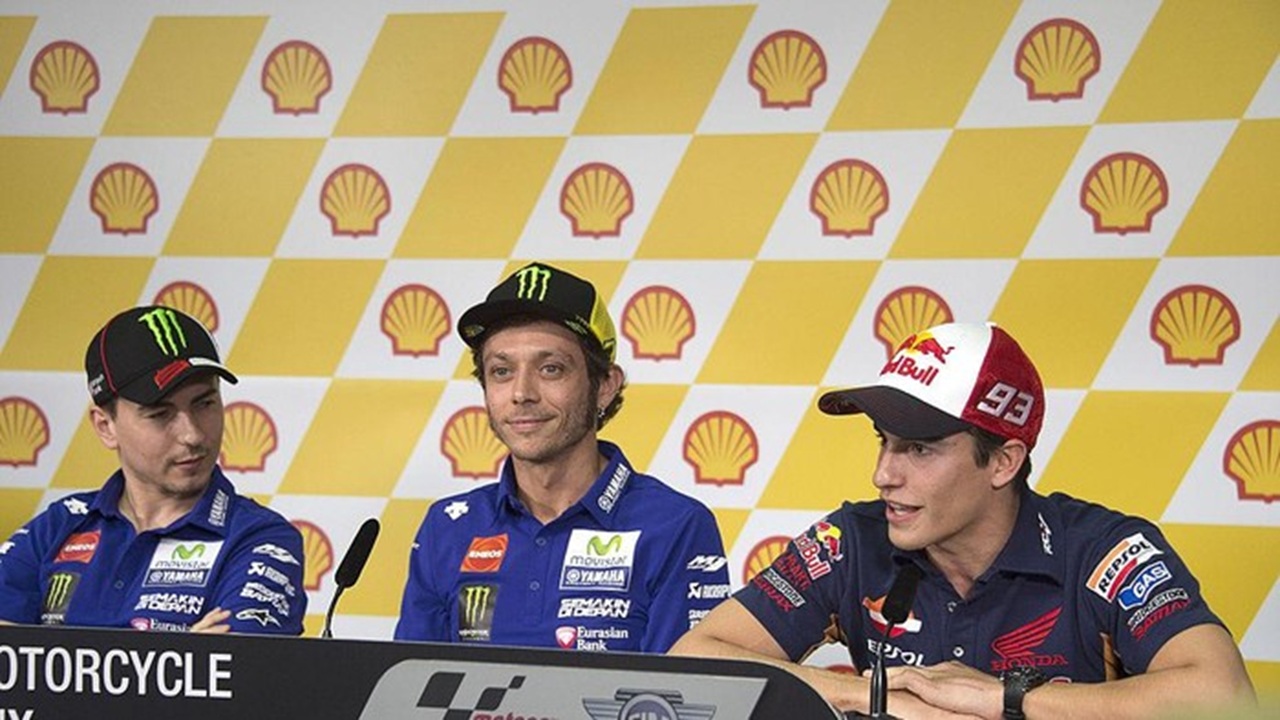 Jorge Lorenzo, Valentino Rossi dan Marc Marquez