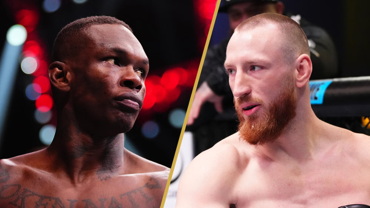 Israel Adesanya (kiri) dan Joe Pyfer. (Foto: Fight TV)