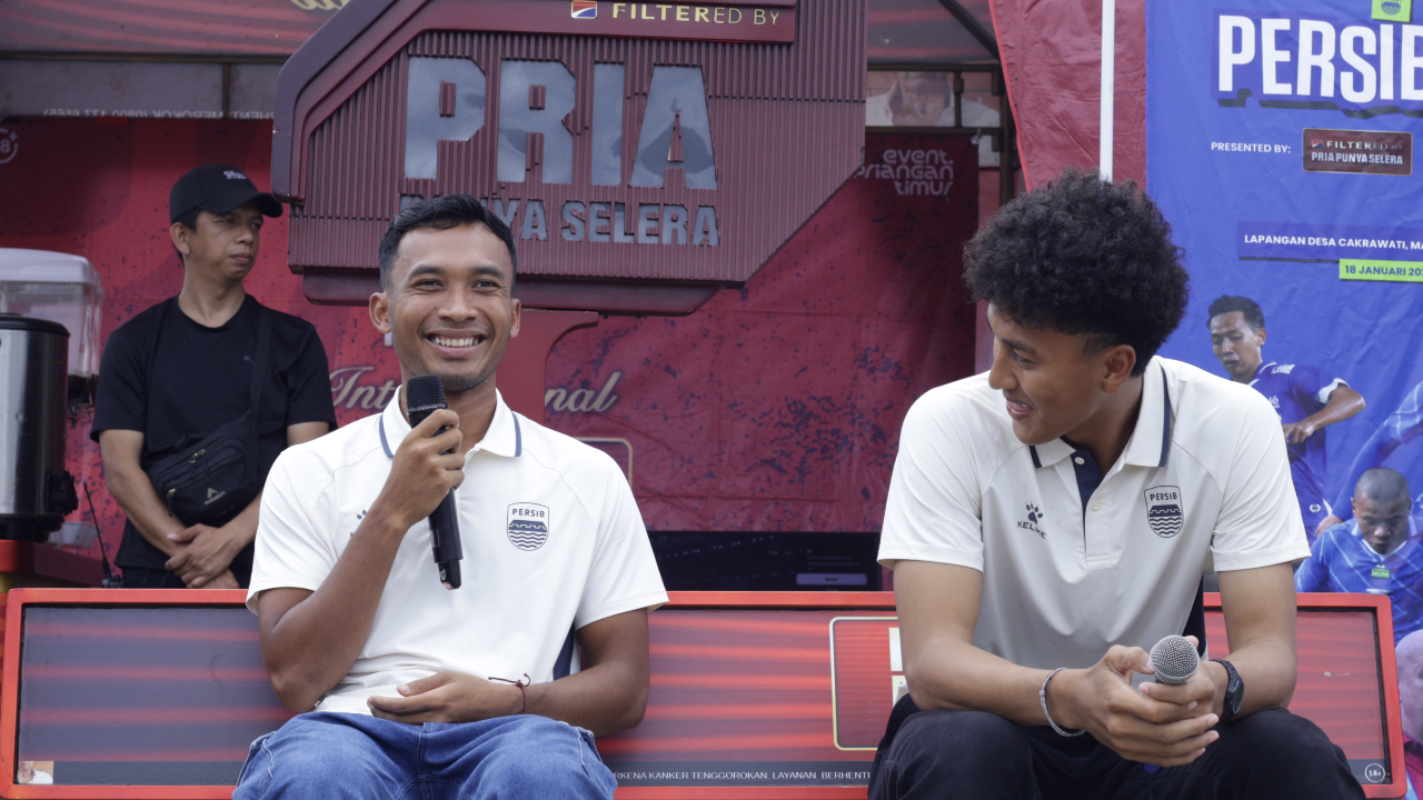 Pemain Persib, Robi Darwis dan Fitrah Maulana hadir di acara Persibday Festival