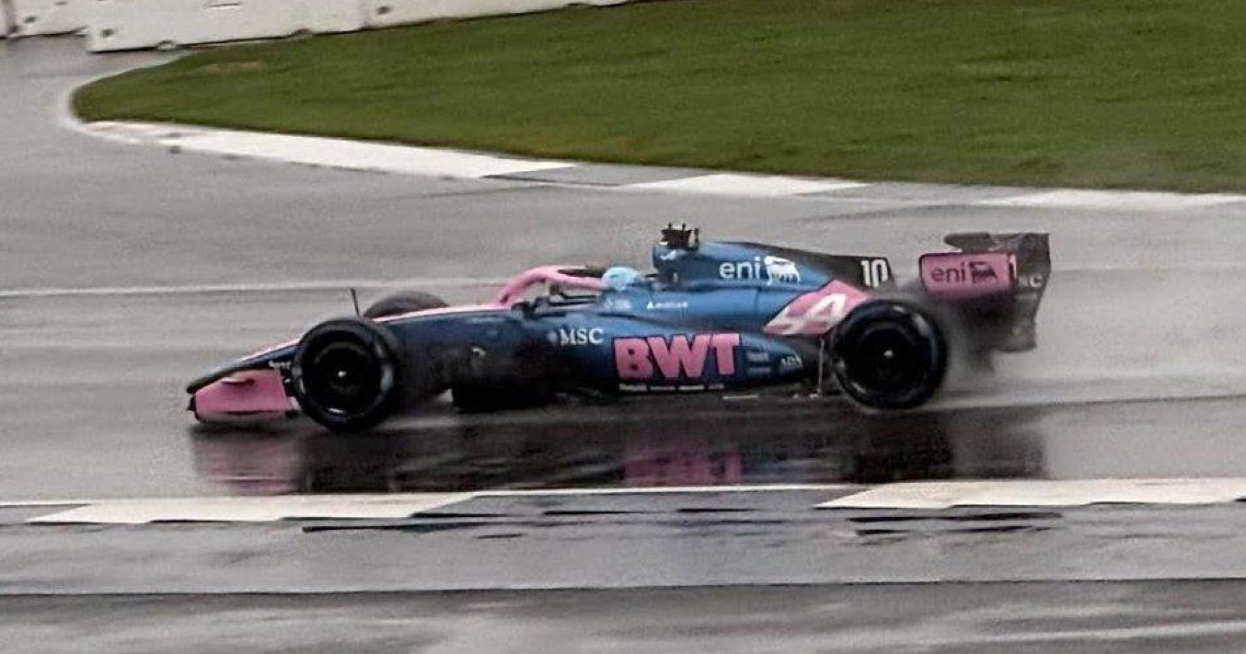 Rekaman Bocor: Uji Coba Basah Alpine di Silverstone - sumber: (racingnews365)