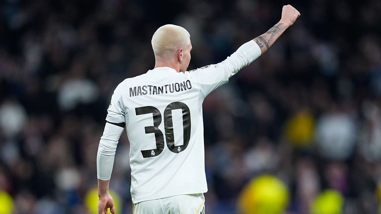 Gelandang Real Madrid, Franco Mastantuono.