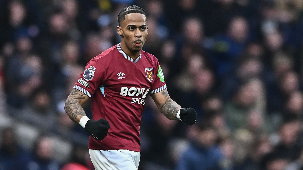 Pemain sayap West Ham United, Crysencio Summerville.