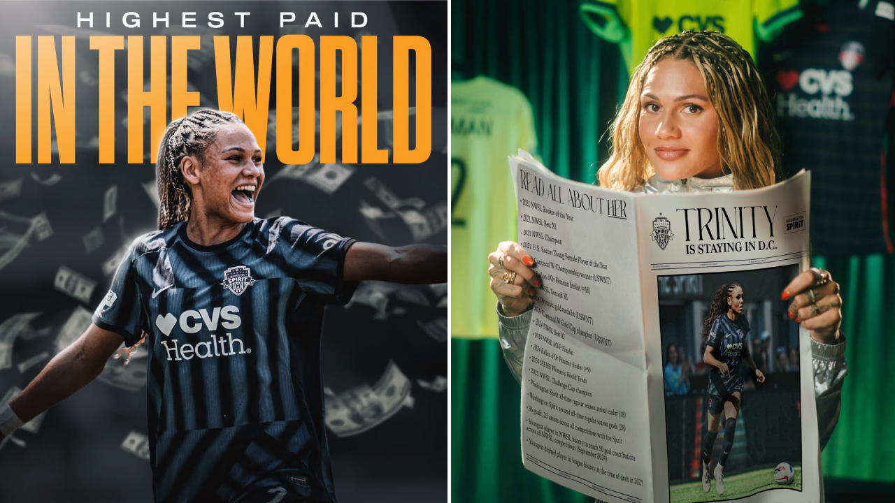 Menurut laporan, Trinity Rodman menandatangani kontrak berdurasi tiga tahun dengan nilai lebih dari 2 juta dolar AS per musim, termasuk bonus. (Foto: Threads/Instagram)