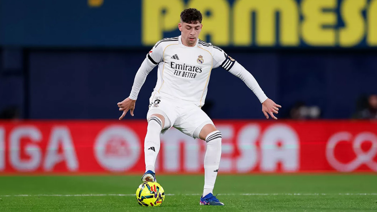 Gelandang Real Madrid, Federico Valverde.