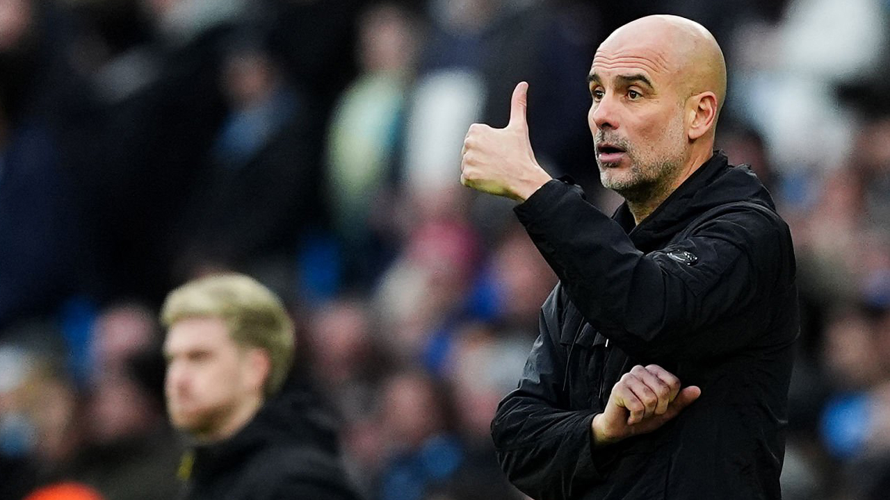 Pelatih Manchester City, Pep Guardiola.