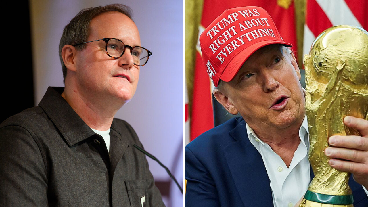 Oke Göttlich (kiri) menyerukan bikot Piala Dunia 2026 di tengah meningkatnya ketegangan antara AS pimpinan Trump dan negara-negara Eropa. (Foto: AP)