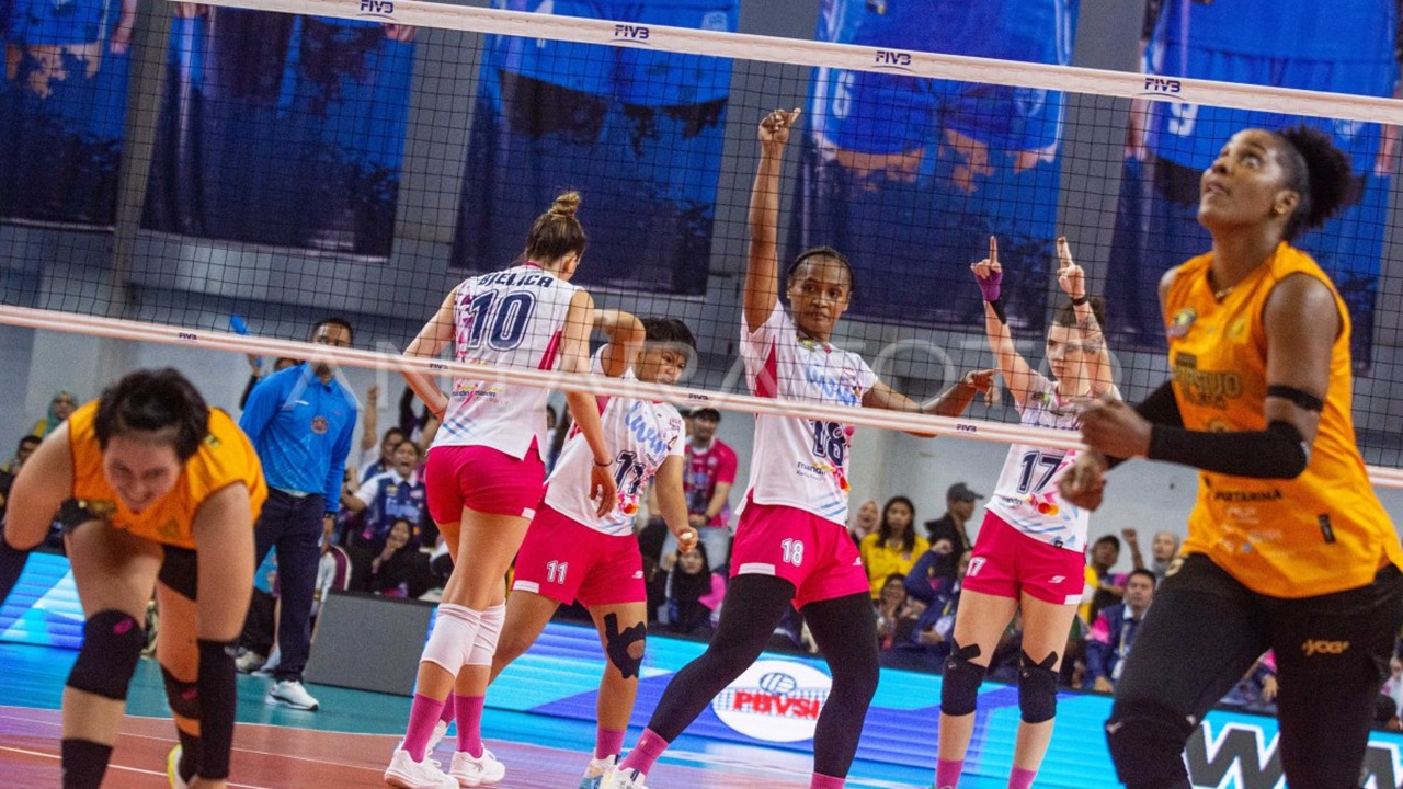 Jakarta Livin Mandiri kalahkan Jakarta Popsivo Polwan