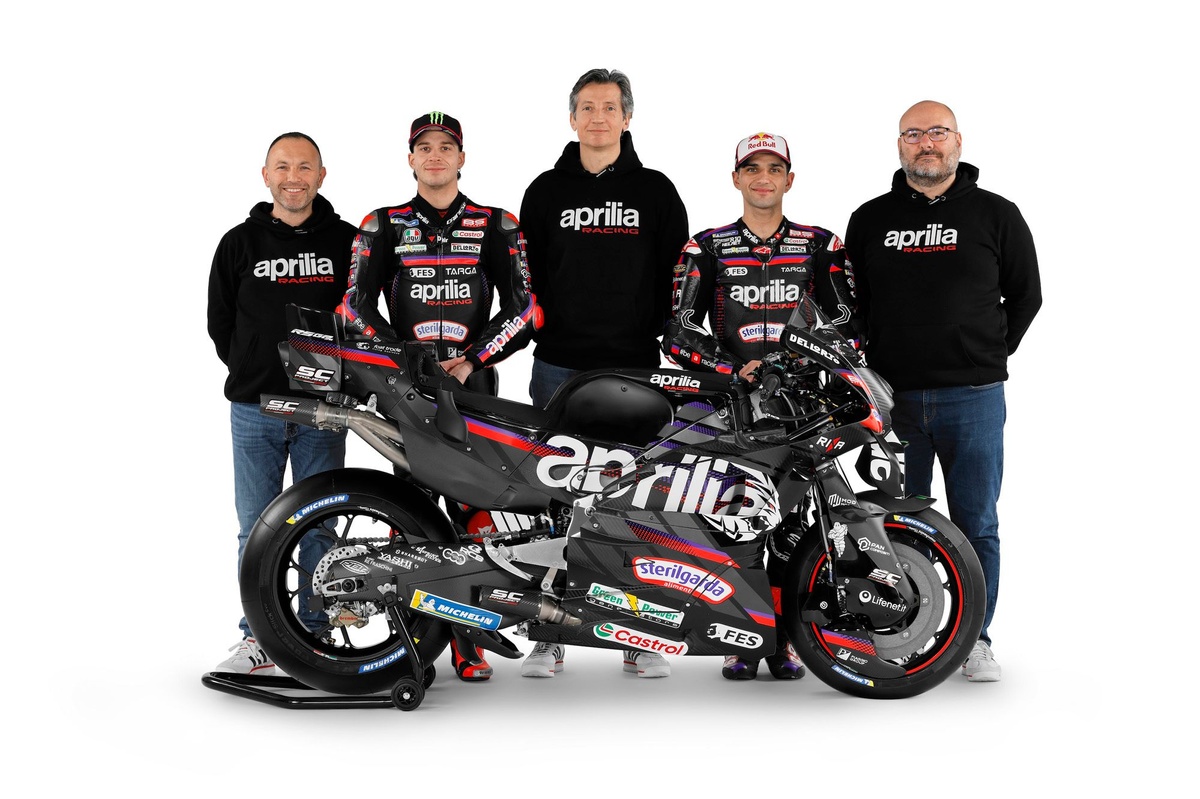 Aprilia Kecewa Belum Dapat Sponsor Utama di MotoGP - sumber: (motorsport)