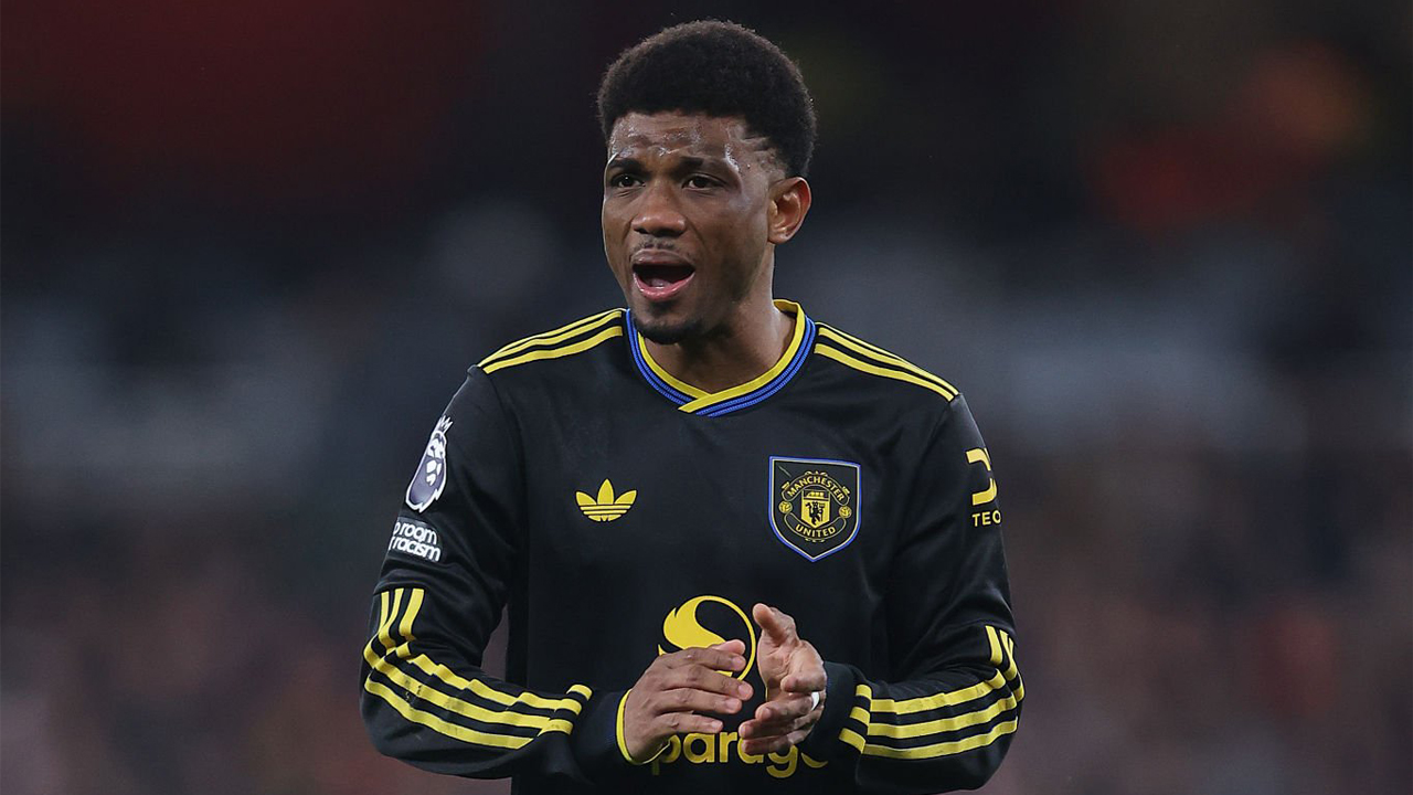 Pemain sayap Manchester United, Amad Diallo.