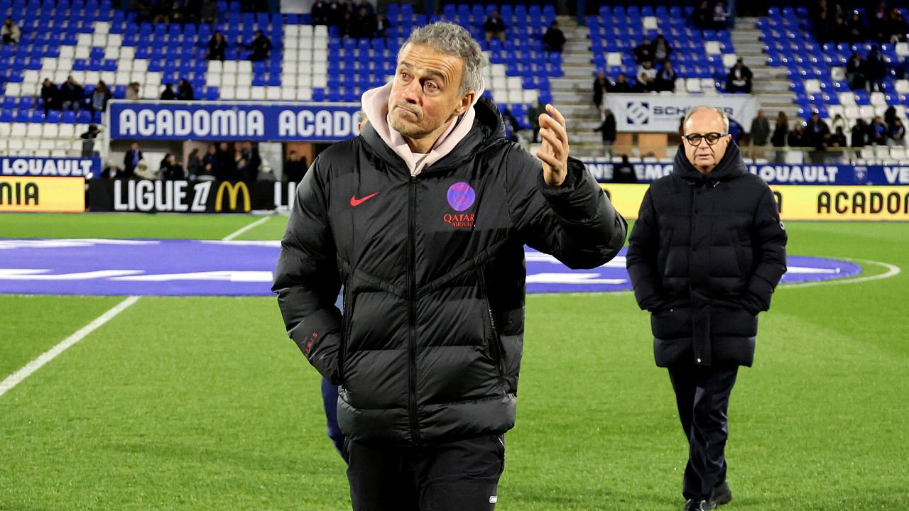 Manajer Paris Saint-Germain, Luis Enrique.