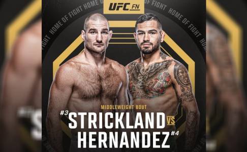 Sean Strickland Lawan Anthony Hernandez di UFC Fight Night Pada 21 Februari