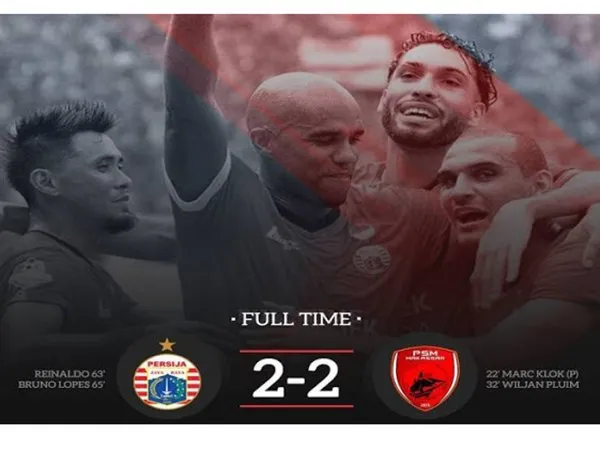 Review 1 Indonesia: Persija Jakarta 2-2 PSM Makassar, Juku Eja Disakiti Sang Mantan