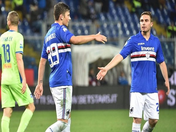 Dua Gol Kownacki Bawa Sampdoria Terus Melaju di Coppa Italia