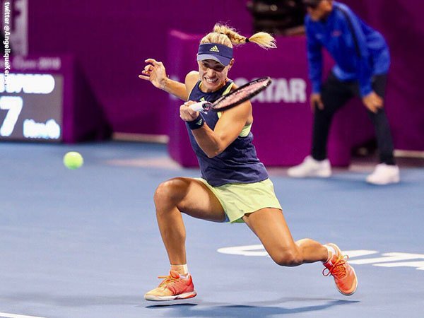 Sisihkan Johanna Konta, Angelique Kerber Hadapi Petenis Peringkat 1 Dunia Di Doha