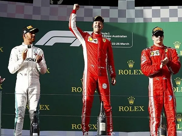 Hasil GP Australia: Dramatis, Sebastian Vettel Kalahkan Lewis Hamilton di Balapan Perdana