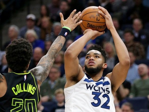 Karl-Anthony Towns Sempurna, Timberwolves Hantam Hawks