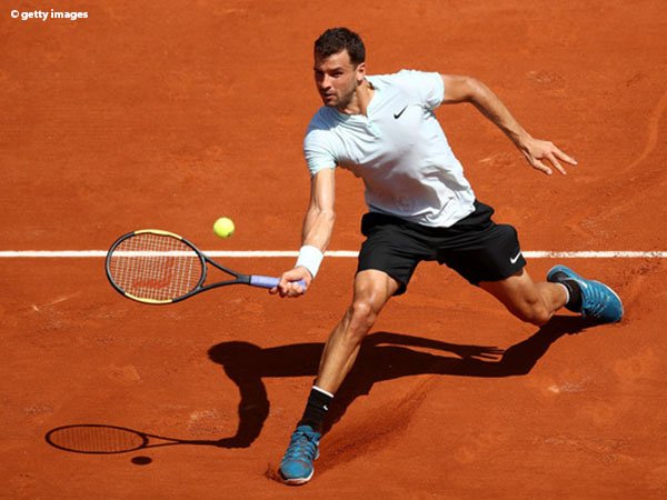 Hasil French Open: Grigor Dimitrov Lalui Tantangan Pertama