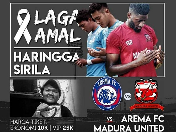 Arema FC dan MU Gelar Laga Amal Untuk Haringga Sirila