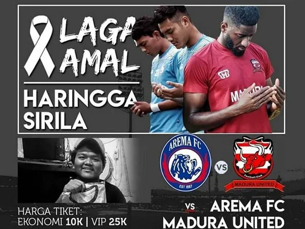 Arema FC dan MU Gelar Laga Amal Untuk Haringga Sirila