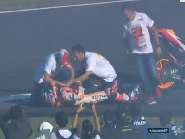 Tulang Bahu Marquez Bergeser Saat Rayakan Gelar Juara Dunia di Motegi