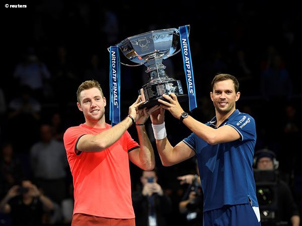 Jack Sock Dan Mike Bryan Naik Podium Juara Di London