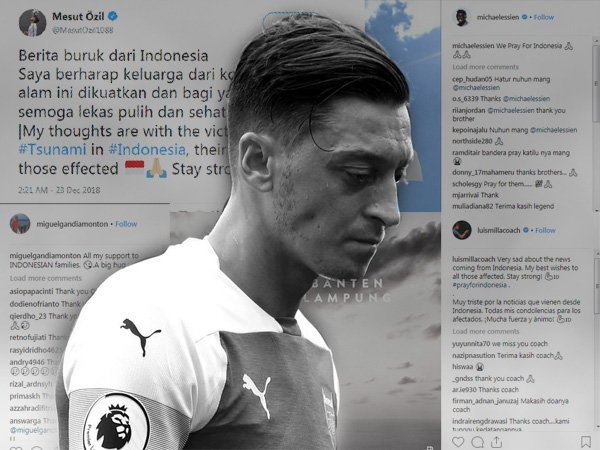 Pelaku Sepakbola Dunia Ramai-Ramai Beri Dukungan Bagi Korban Tsunami Selat Sunda