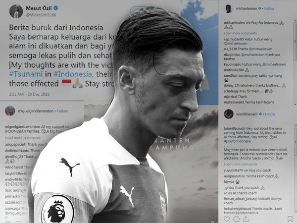 Pelaku Sepakbola Dunia Ramai-Ramai Beri Dukungan Bagi Korban Tsunami Selat Sunda