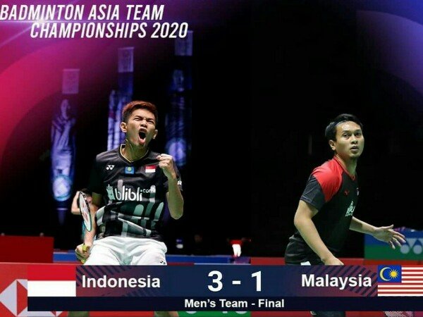 Juara! Kandaskan Malaysia, Tim Putra Indonesia Pertahankan Gelar Kejuaraan Beregu Asia 2020