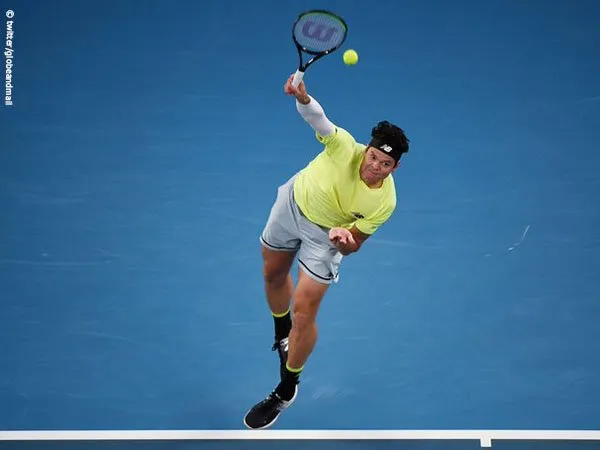 Milos Raonic Bantai Denis Istomin Di Delray Beach