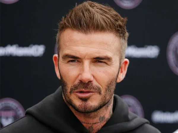 David Beckham saat peluncuran klub miliknya, Inter Miami.