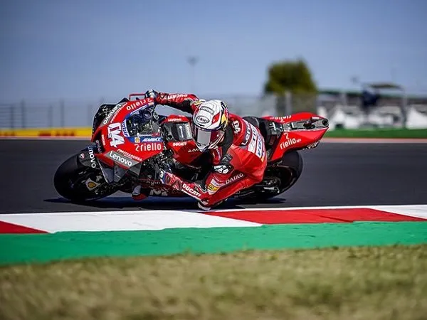 Andrea Dovizioso sedang melakoni kualifikasi GP San Marino.