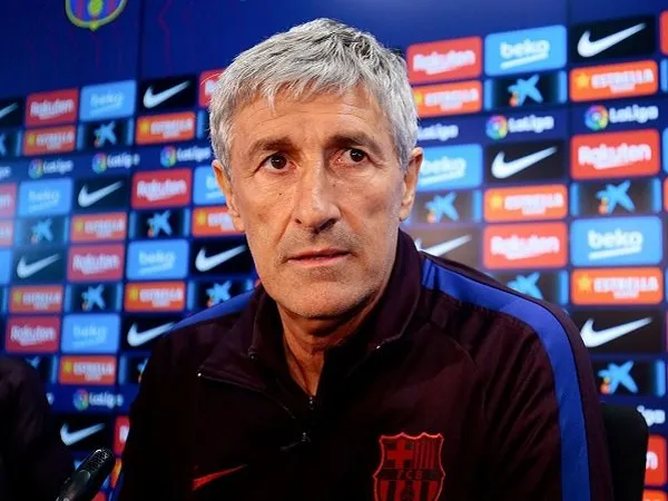 Quique Setien tuntut Barcelona.