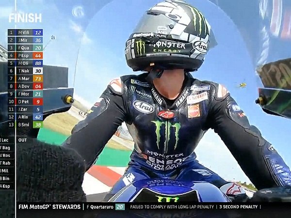 Hasil MotoGP Emiliano Romagna: Bagnaia Out, Vinales Menangkan Balapan