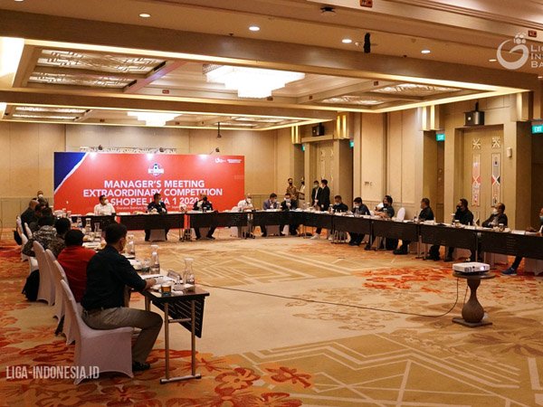 Manager Meeting Liga 1, PT. LIB Fokus Pada Penerapan Protokol Kesehatan