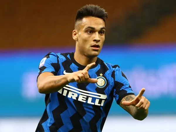Lautaro Martinez saat tampil di laga kontra Fiorentina.