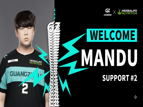 Guangzhou Charge Rekrut Roster Support Baru Chan-hee "Mandu" Kim