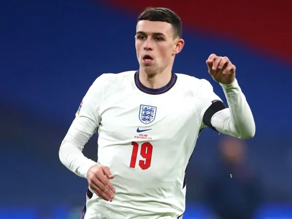 Gelandang timnas Inggris, Phil Foden.