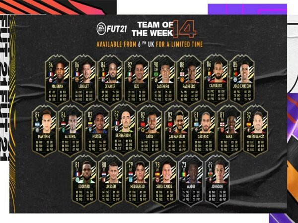 EA Sports Rilis TOTW 14 ke FIFA 21 Ultimate Team