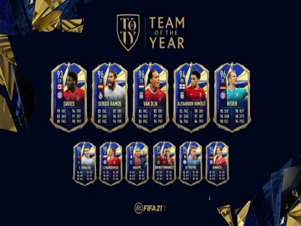 Rating Kiper, Bek, dan Gelandang FIFA 21 TOTY Akhirnya Terungkap
