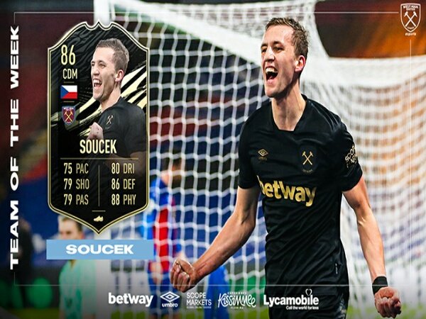 Masuk Lagi di FIFA TOTW, Tomáš Souček Samai Rekor Ogbonna dan Chicarito