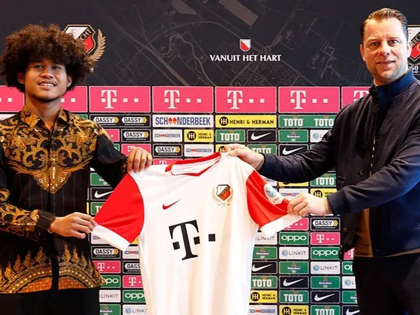 Bagus Kahfi saat diperkenalkan sebagai pemain FC Utrecht