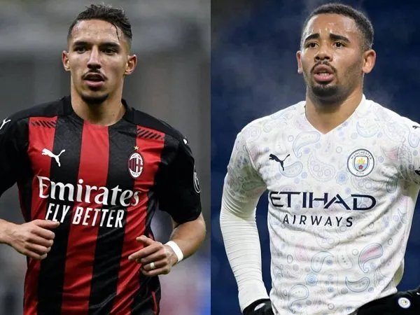 Ismael Bennacer dan Gabriel Jesus